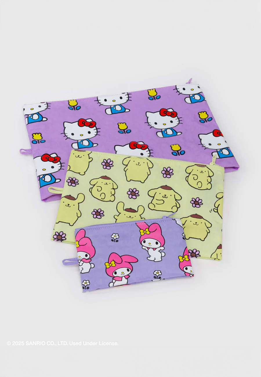 Baggu Go Pouch Set Hello Kitty & Friends Florals - Image 3