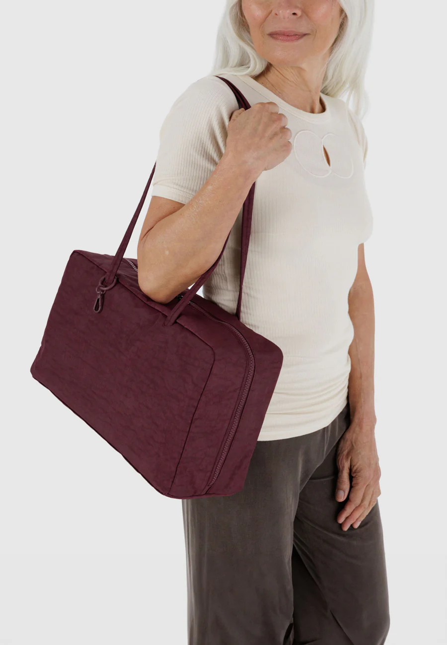 Baggu Medium Nylon Bowler Bag Mahogany - Image 2