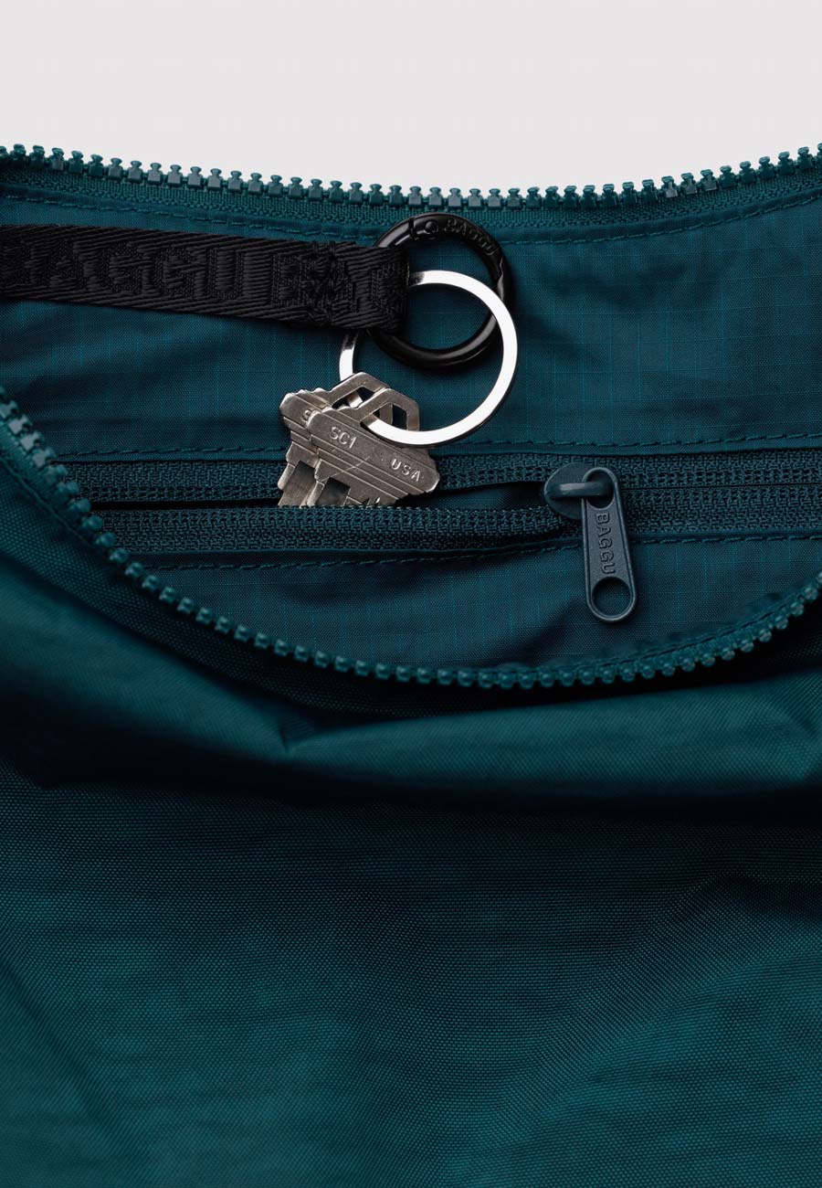 Baggu Medium Nylon Crescent Bag Deep Sea - Image 3