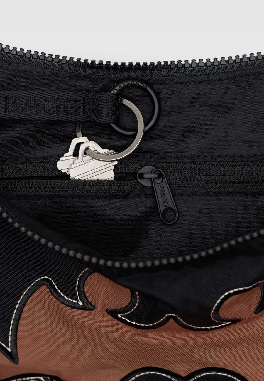 Baggu Medium Nylon Crescent Bag Western Appliqué - Image 3