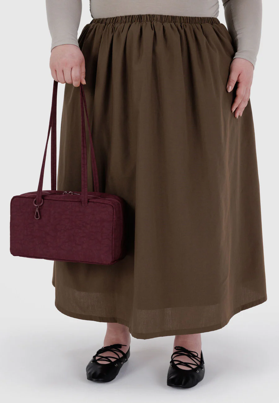 Baggu Nylon Bowler Bag Mahogany - Image 3