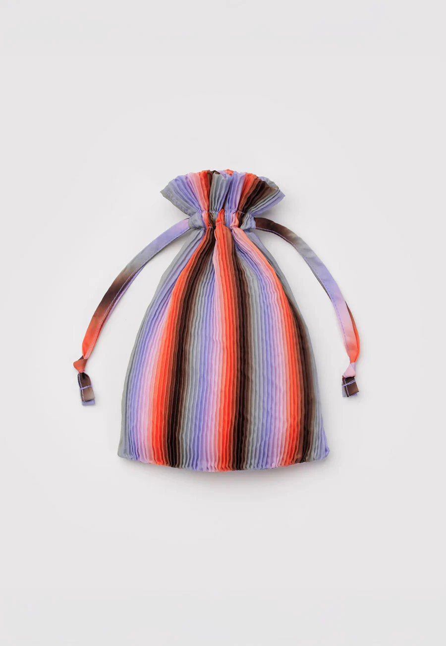 Baggu Pleated Baggu Gradient Stripe Poppy &Lilac - Image 3