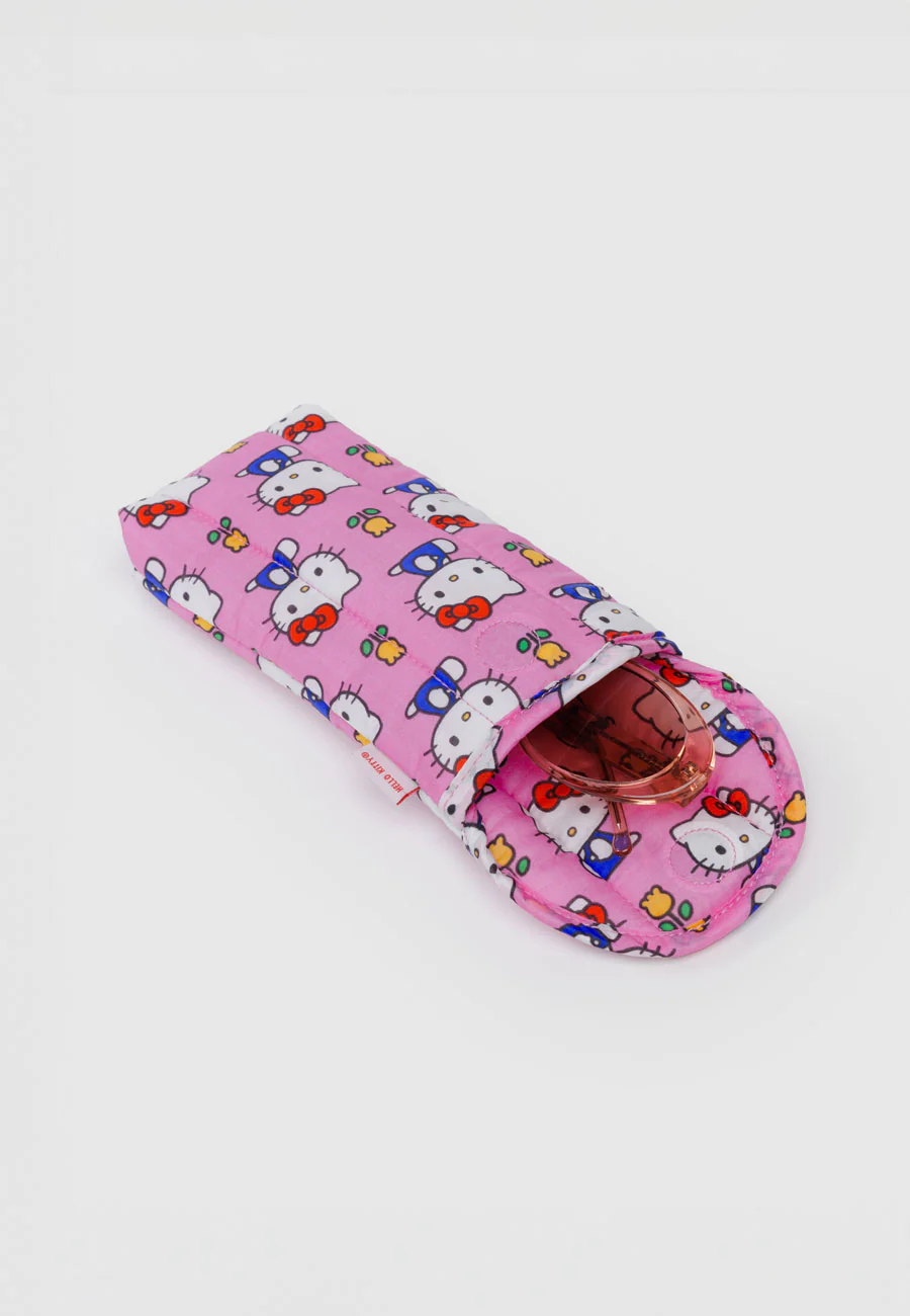 Baggu Puffy Glasses Sleeve Hello Kitty Pink - Image 2