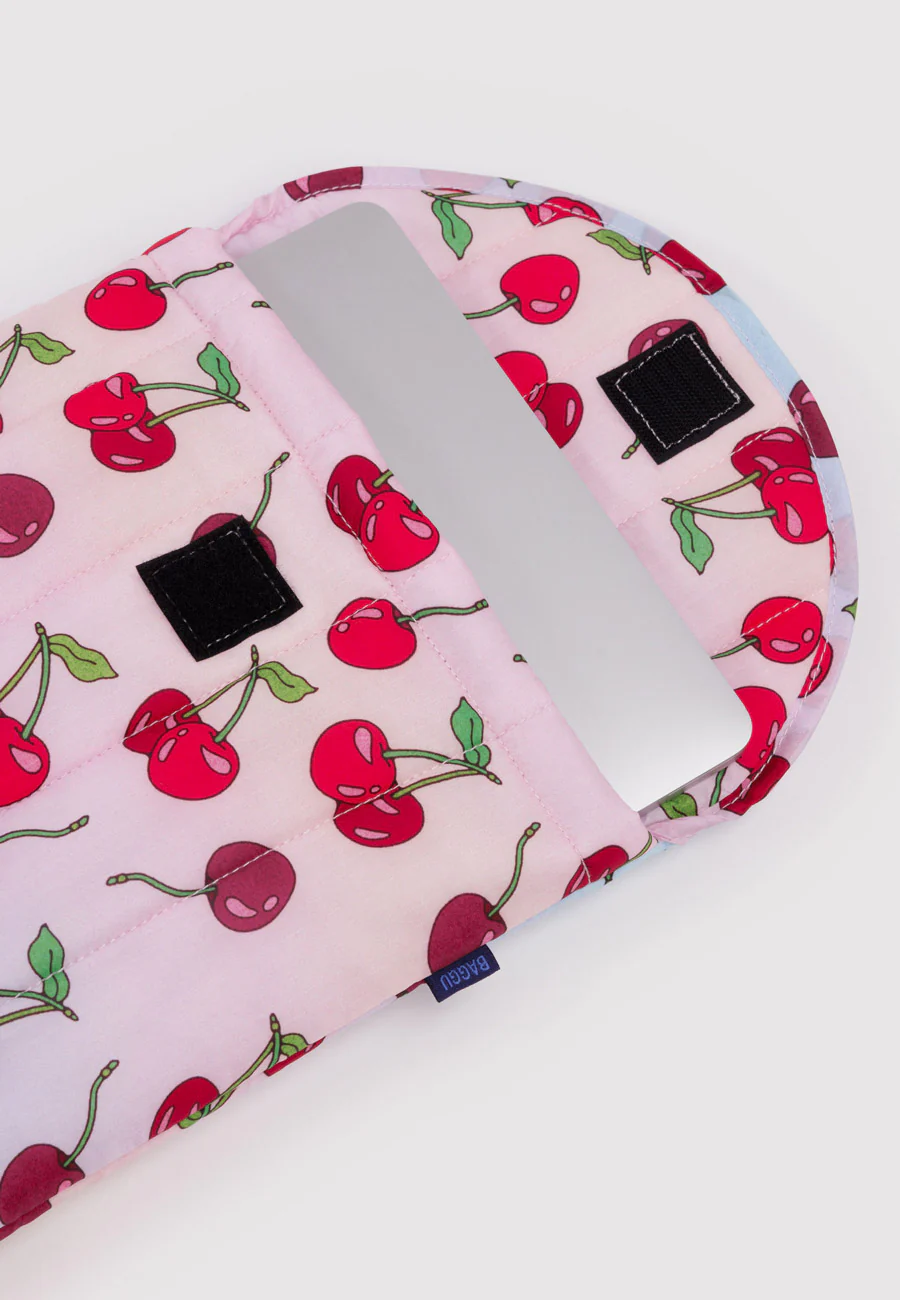 Baggu Puffy Laptop Sleeve Cherries 13/14" - Image 2