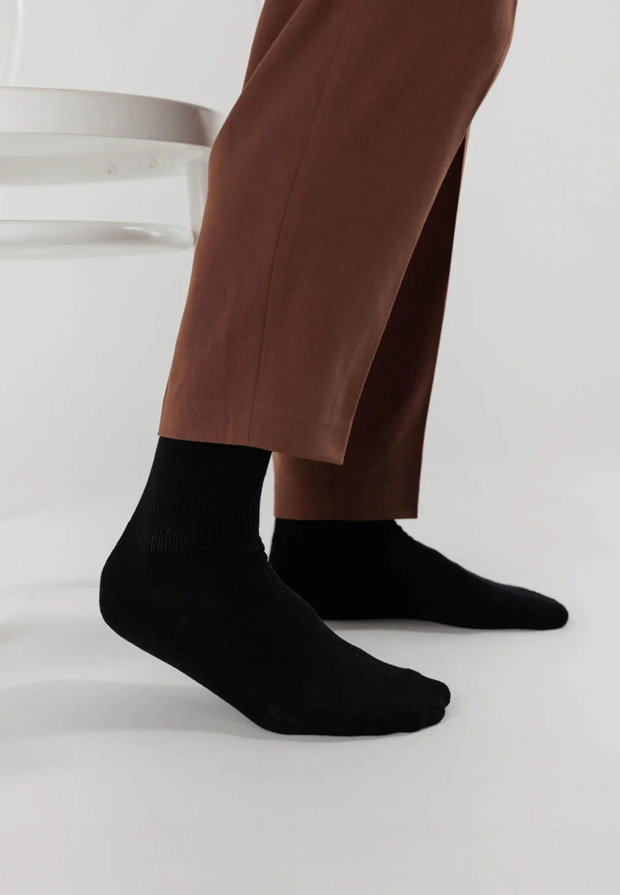 Baggu Ribbed Sock Black - Image 3