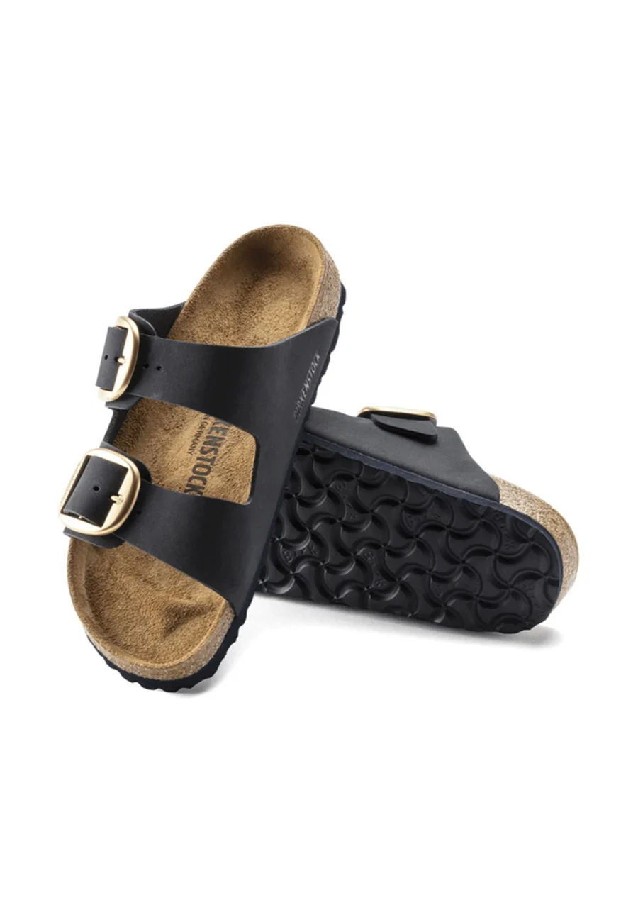 Birkenstock Arizona Big Buckle Nubuck Black - Image 2