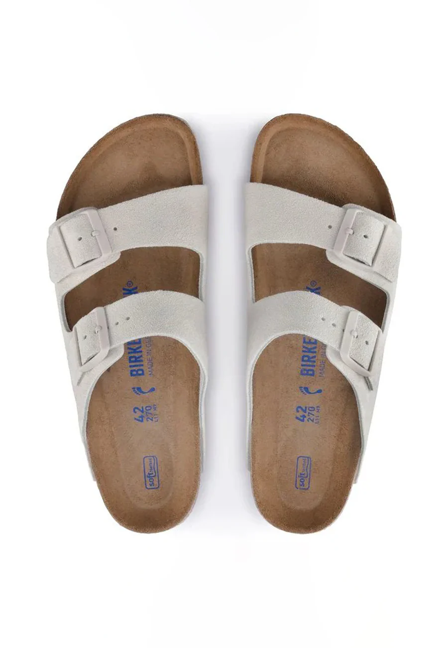 Birkenstock Arizona SFB Suede Antique White - Image 3
