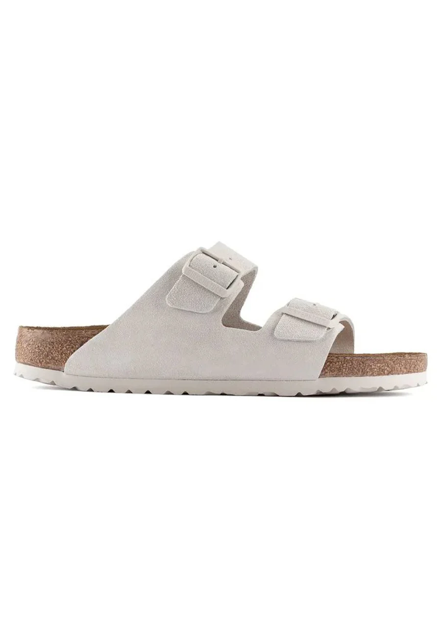 Birkenstock Arizona SFB Suede Antique White - Image 4