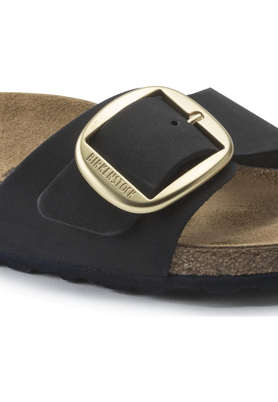 Birkenstock Madrid Big Buckle Nubuck Black - Image 3