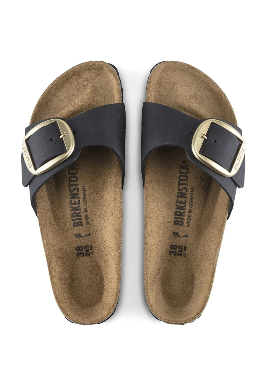 Birkenstock Madrid Big Buckle Nubuck Black - Image 5