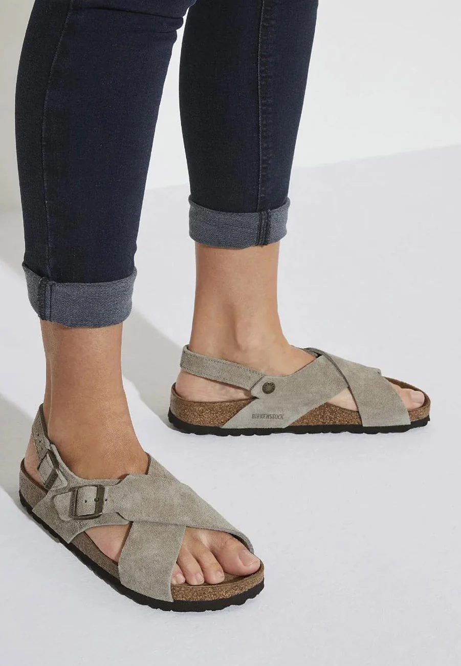 Birkenstock Tulum SFB Suede Taupe - Image 3