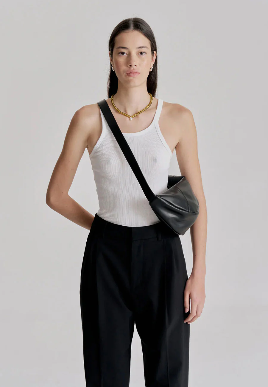 Brie Leon Mischa Crescent Bag Black - Image 4