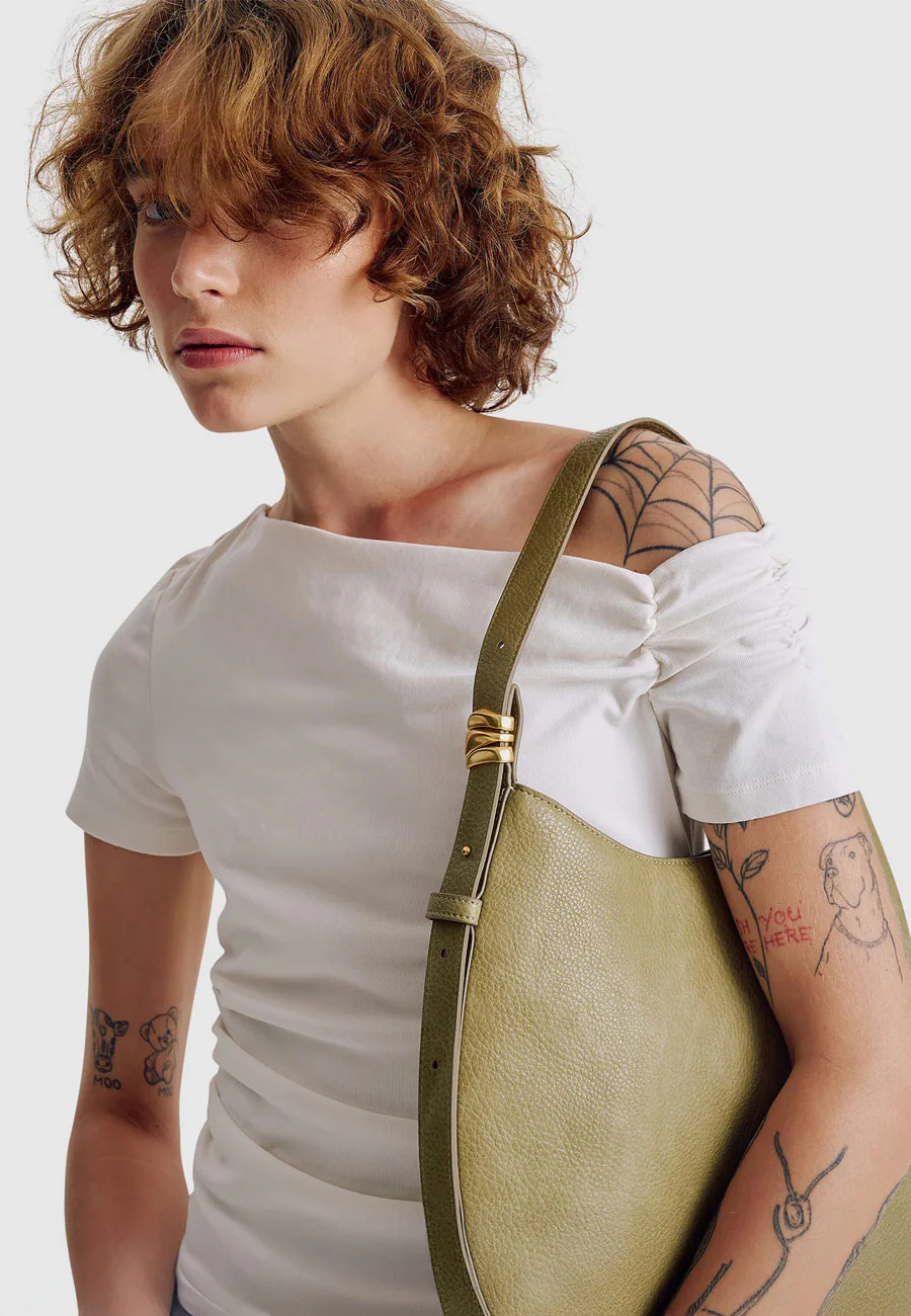 Brie Leon Organica Day Bag Olive - Image 3