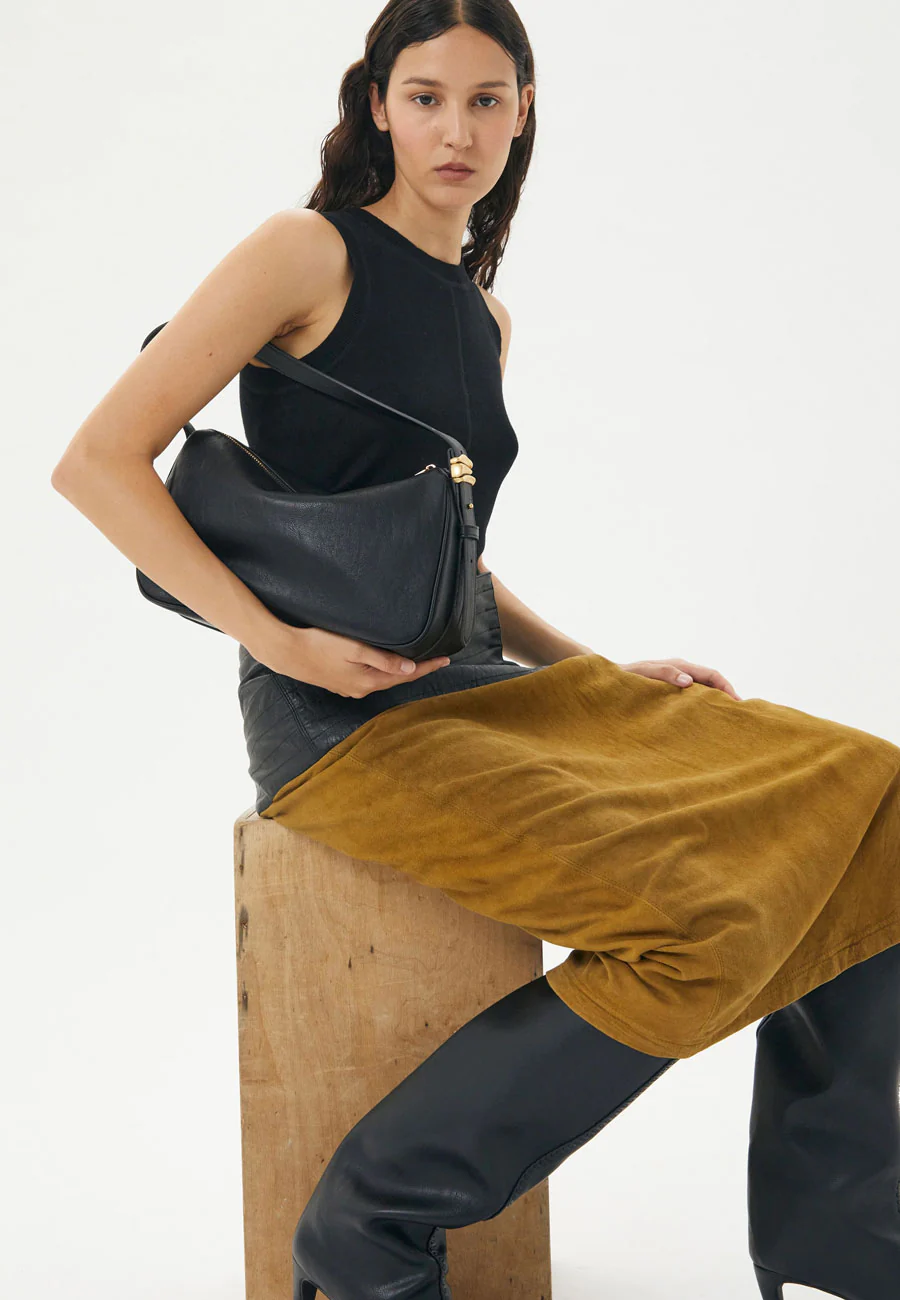 Brie Leon Organica Hobo Bag Black - Image 3