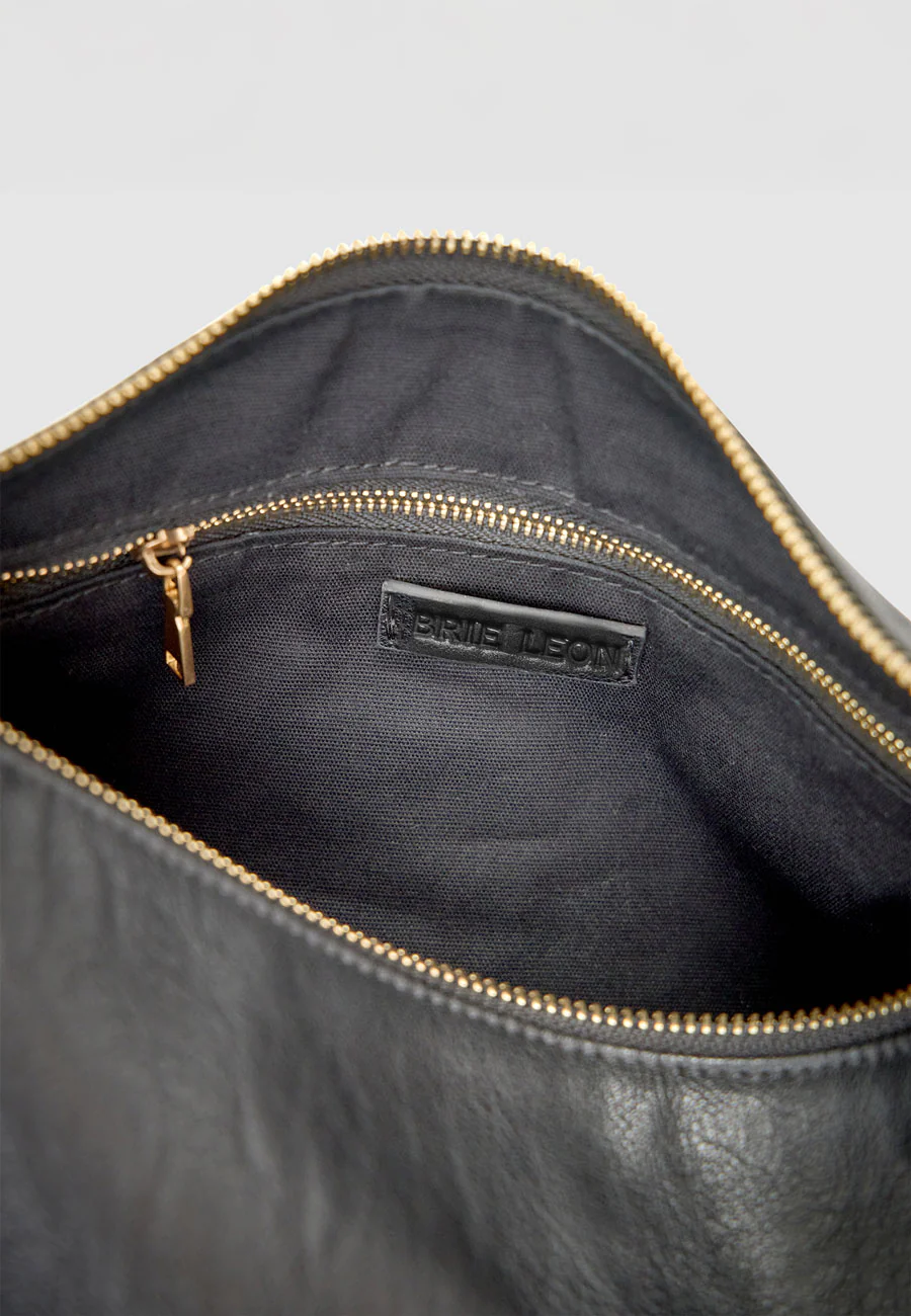 Brie Leon Organica Hobo Bag Black - Image 4
