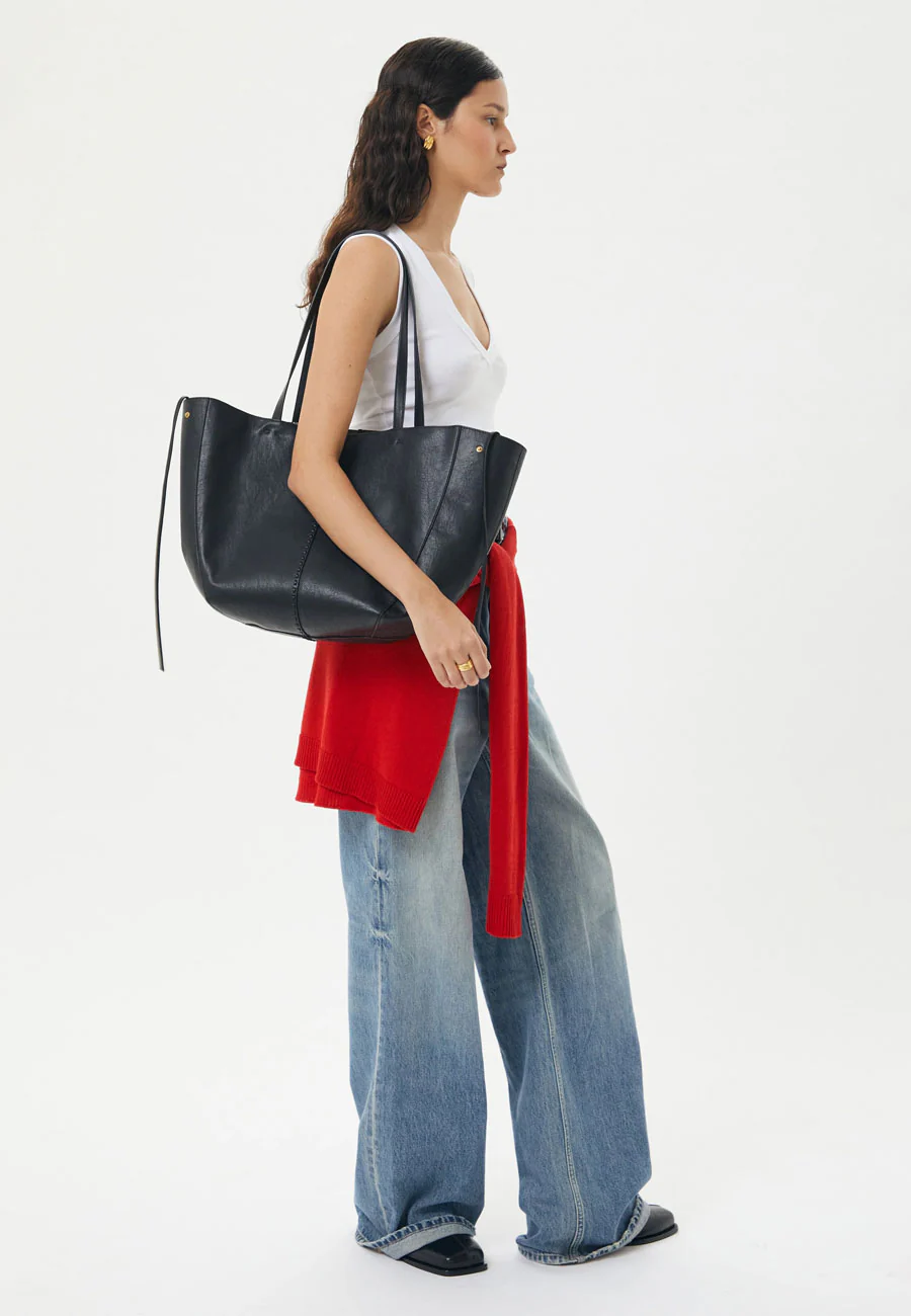 Brie Leon Reese Market Tote Black - Image 2