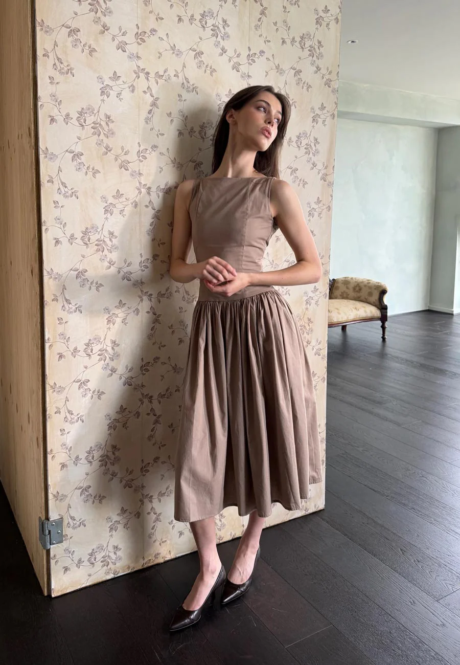 Chulle Bri Dress Mushroom - Image 3