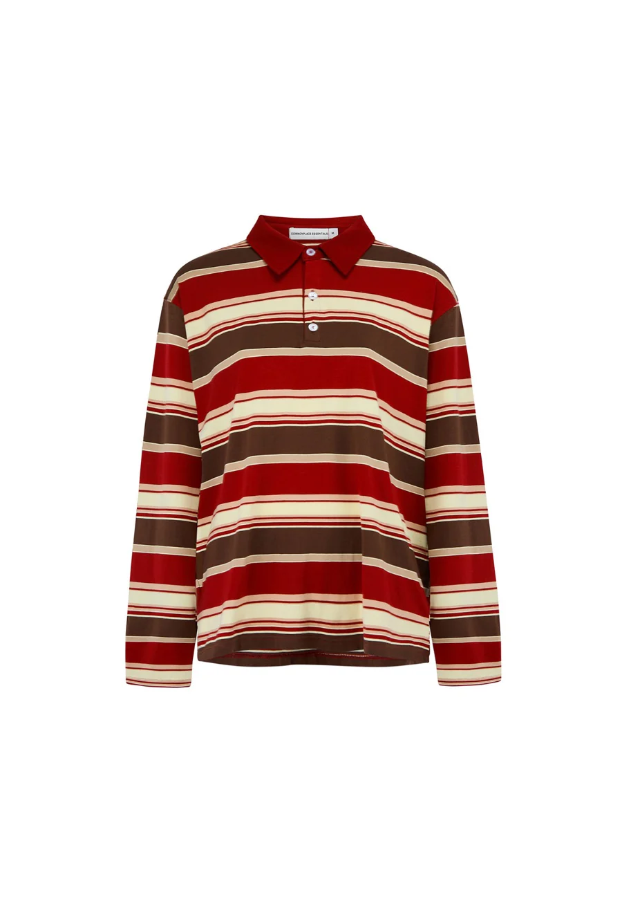 Commonplace Essentials Nev Vintage Polo Maroon - Image 3