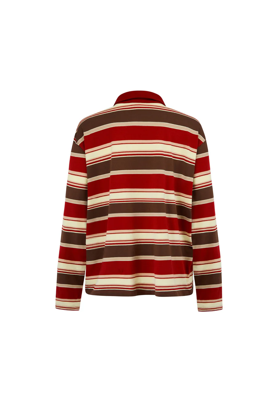 Commonplace Essentials Nev Vintage Polo Maroon - Image 4
