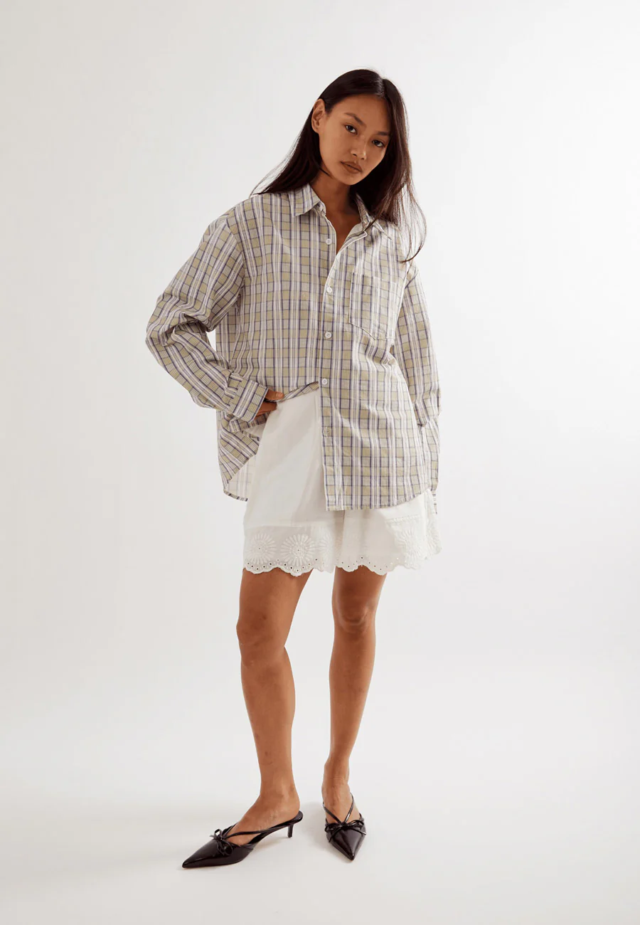 Commonplace Greenworld Button Down Sage - Image 3