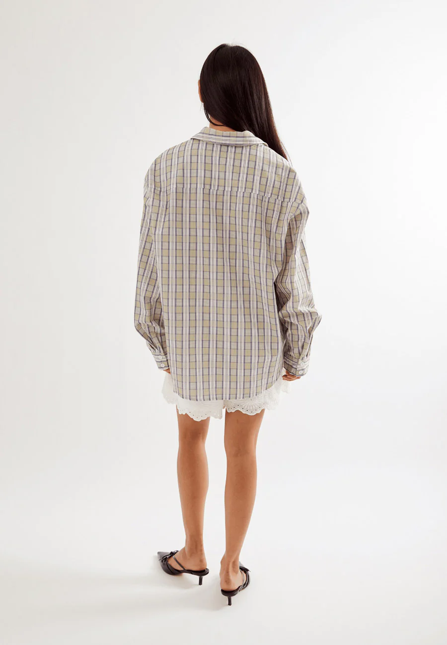 Commonplace Greenworld Button Down Sage - Image 4