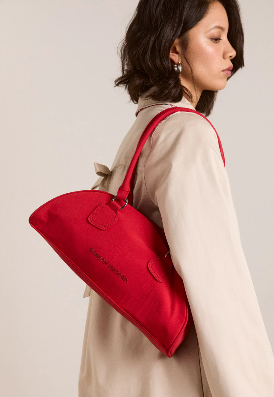 Damson Madder Berta Bowler Bag Red - Image 3