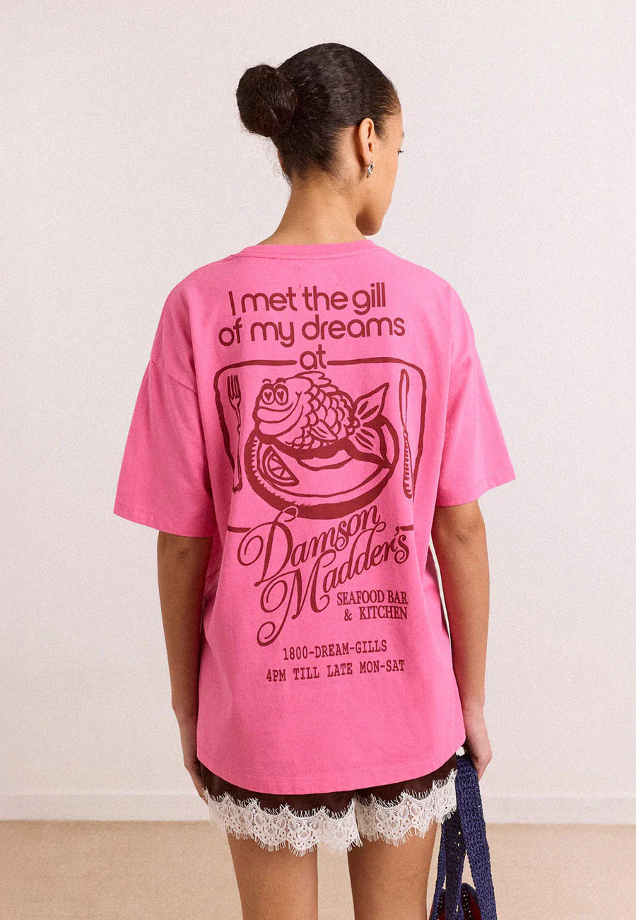 Damson Madder Gill of Dreams Graphic Tee Pink - Image 2