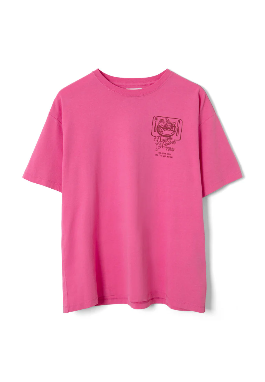 Damson Madder Gill of Dreams Graphic Tee Pink - Image 5