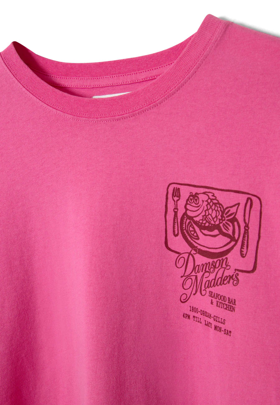 Damson Madder Gill of Dreams Graphic Tee Pink - Image 7