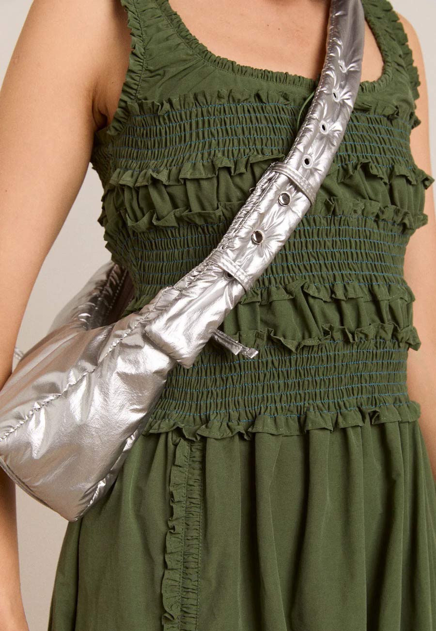 Damson Madder Puffy Saz Bag Silver - Image 3