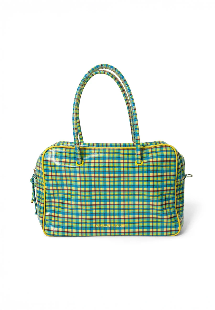 Damson Madder Truro Coated Holdall Zesty Check - Image 3
