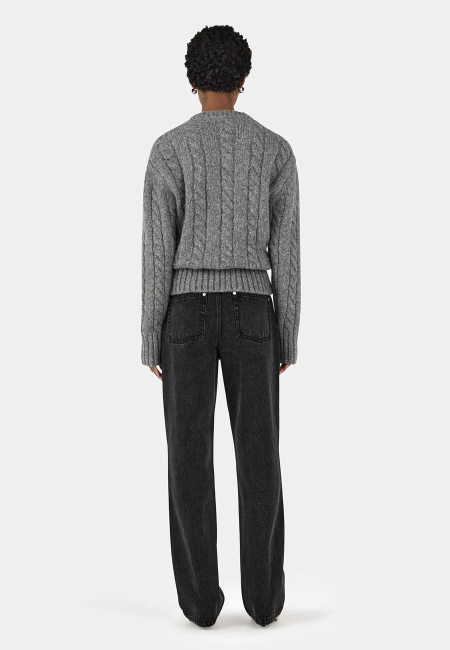 Hansen & Gretel Stevie Knit Jumper Grey Marle - Image 5