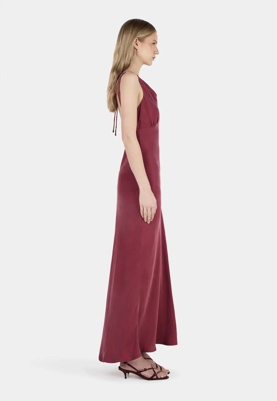 Ownley Arden Midi Dress Burgundy - Image 3