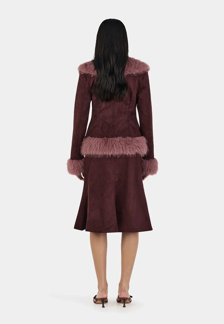 Ownley Fifi Coat Cocoa Mauve - Image 4