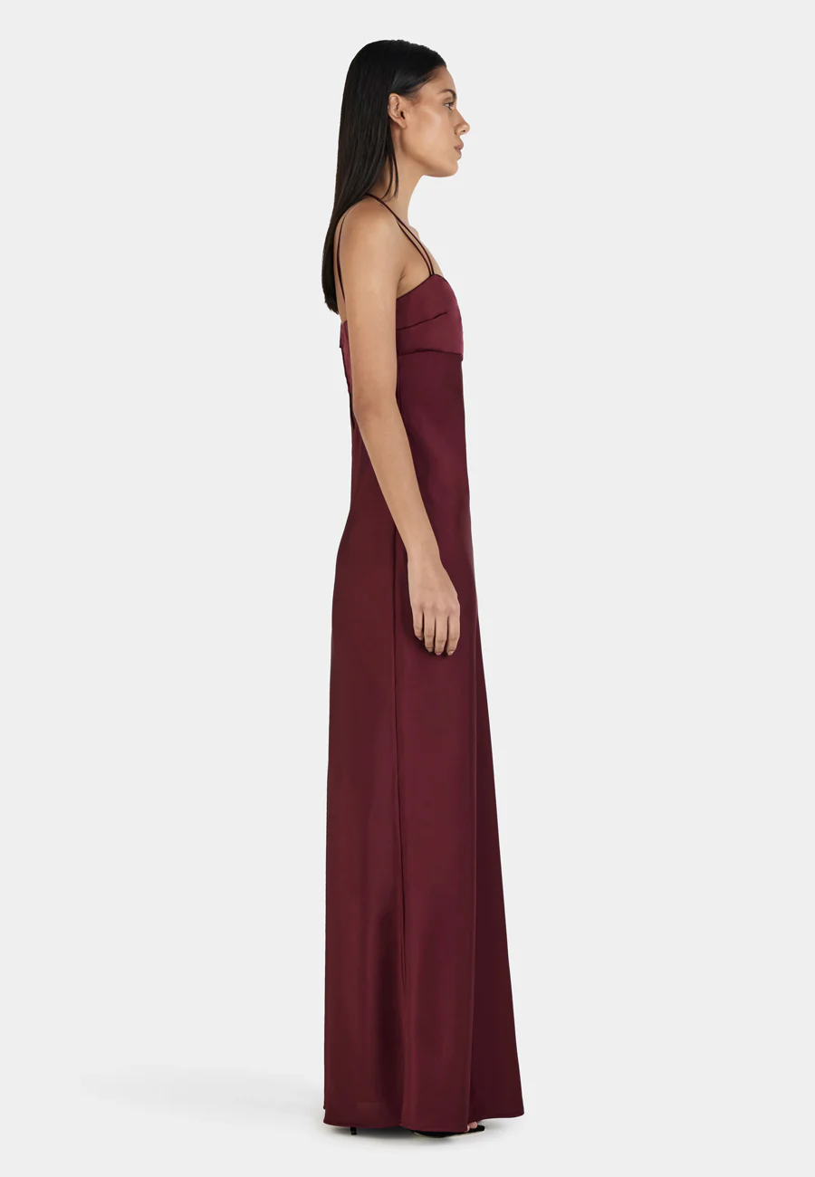 Ownley Talulah Maxi Dress Burgundy - Image 3