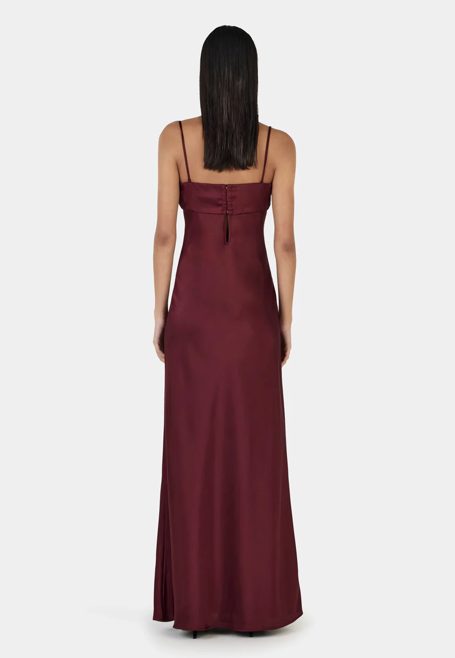 Ownley Talulah Maxi Dress Burgundy - Image 4
