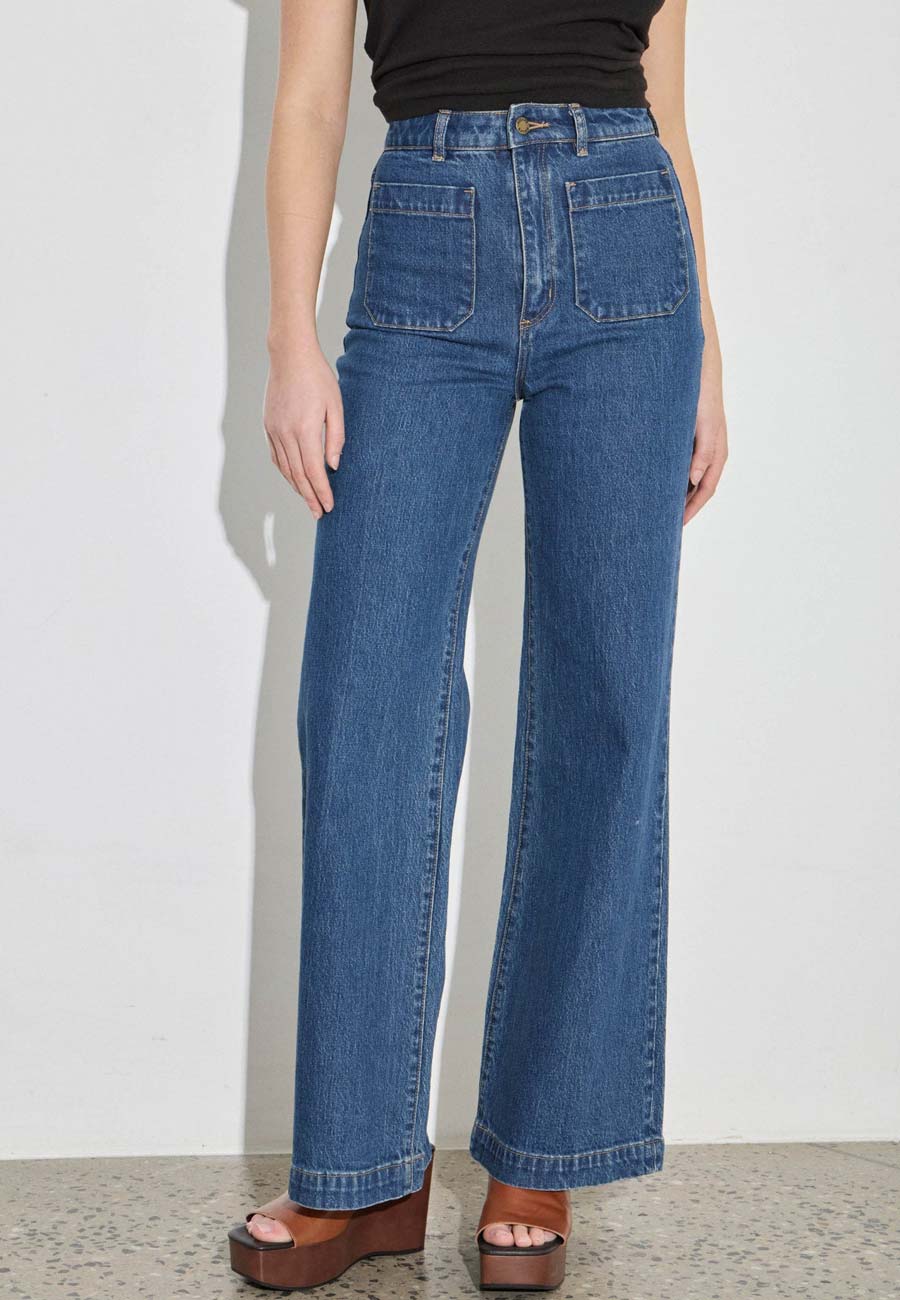Rolla's Sailor Jeans Long Eco Ruby Blue - Image 4
